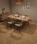 Кварц-винил SPC My Step Aqua Аква 5,05 мм Капри, 600×125 мм — фото 2